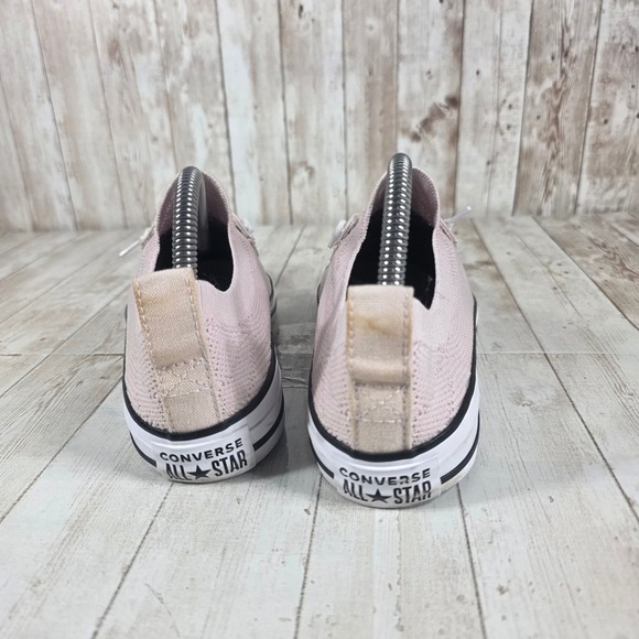 Converse Chuck Taylor‎ All Star Knit Slip On Pink Sneakers Womens Size 7 - Picture 3 of 8